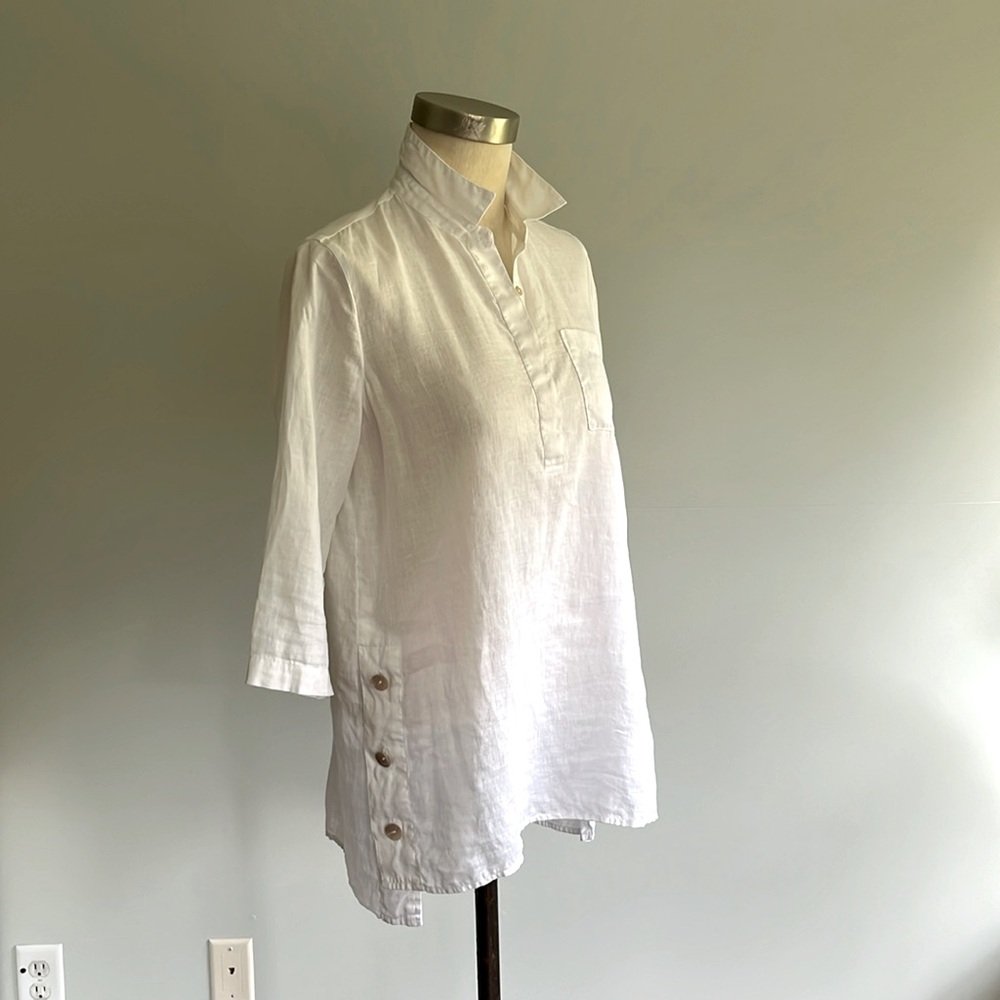 J.Jill White Linen Tunic
